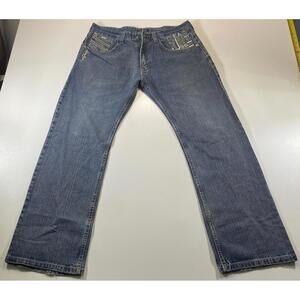Vintage Sean John Blue Denim Jeans with Embroidered Details
